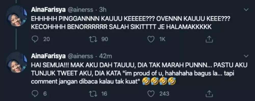 Pizza lelehan keju Twitter/@ainerss