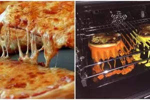 Dikira lelehan keju, pizza buatan wanita ini bikin tepuk jidat
