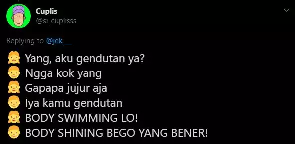 Percakapan imajinatif bareng pacar twitter Percakapan imajinatif bareng pacar twitter