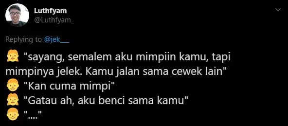 Percakapan imajinatif bareng pacar twitter Percakapan imajinatif bareng pacar twitter