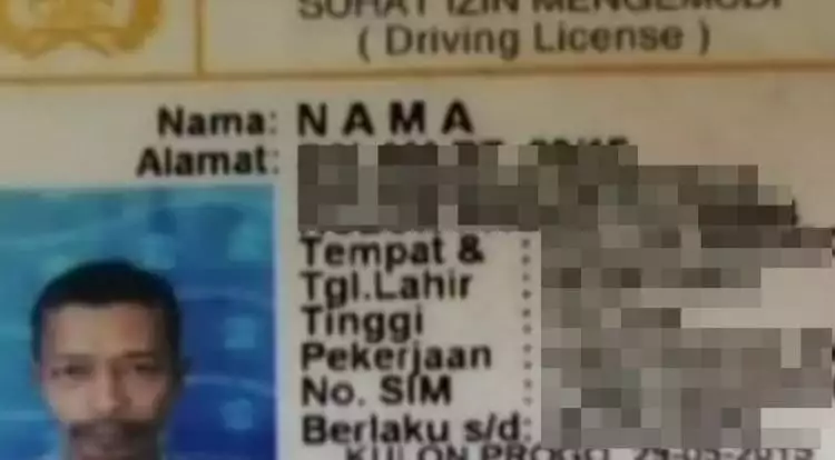 8 Nama unik di SIM ini cuma ada di Indonesia