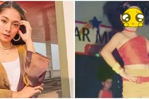 7 Potret masa kecil Dinda Kirana, aura bintangnya sudah terpancar