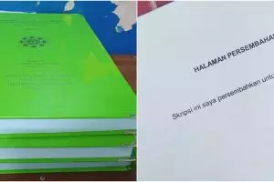 7 Potret lembar persembahan skripsi ini isinya kocak