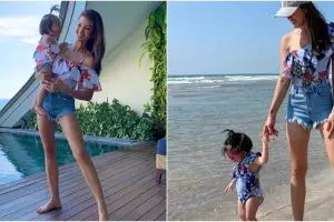 6 Potret Farah Quinn kembaran baju bareng putri dan bonekanya