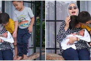 7 Momen Bhaj Kama anak Zaskia Adya Mecca jadi 'rebutan' kakaknya