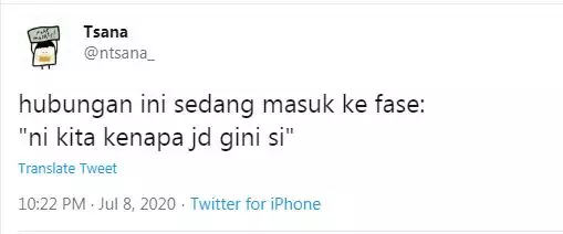 cuitan lucu fase pacaran Twitter