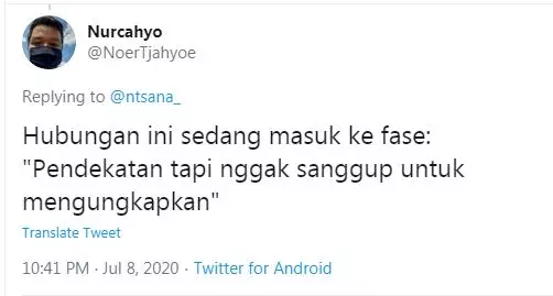 cuitan lucu fase pacaran Twitter