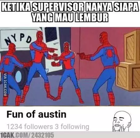 Meme lika-liku kerja di bioskop 1cak.com