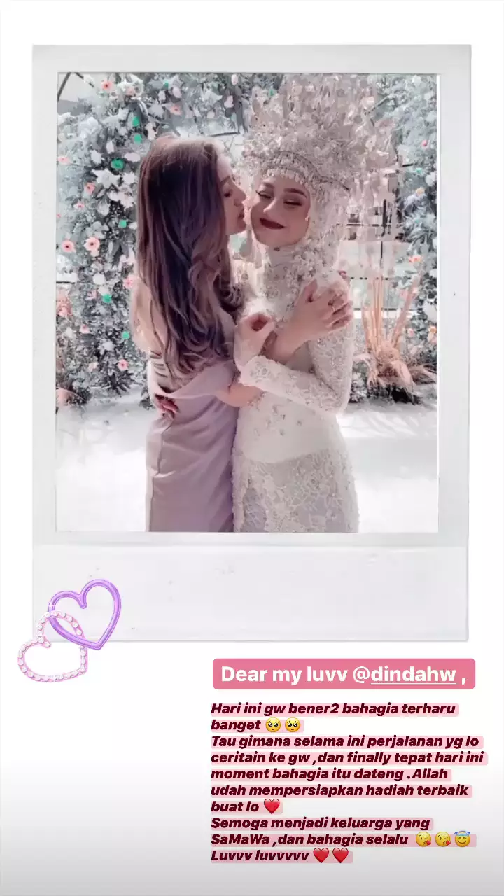 potret persahabatan dinda hauw dan sheila Instagram