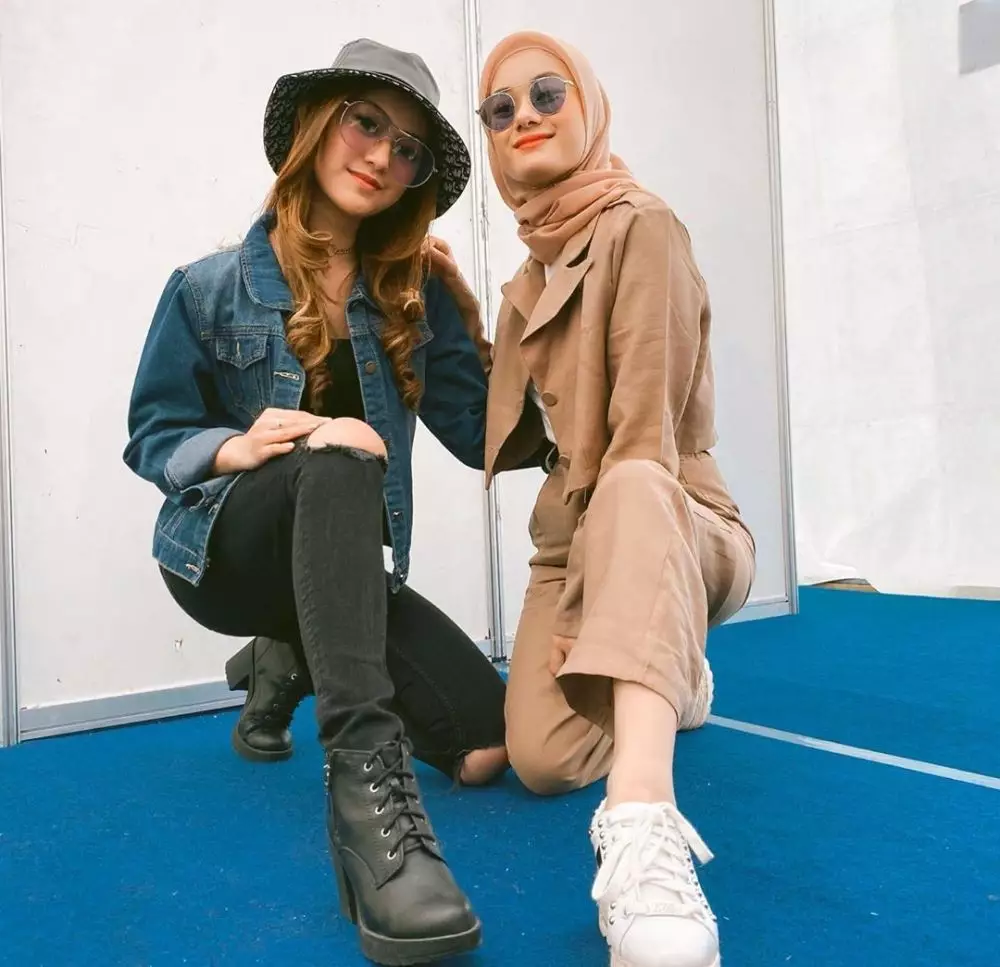 potret persahabatan dinda hauw dan sheila Instagram