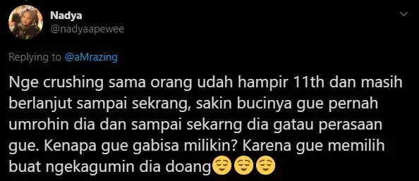 Pengalaman cinta terbucin warganet twitter Pengalaman cinta terbucin warganet twitter