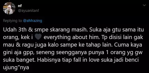 Pengalaman cinta terbucin warganet twitter Pengalaman cinta terbucin warganet twitter