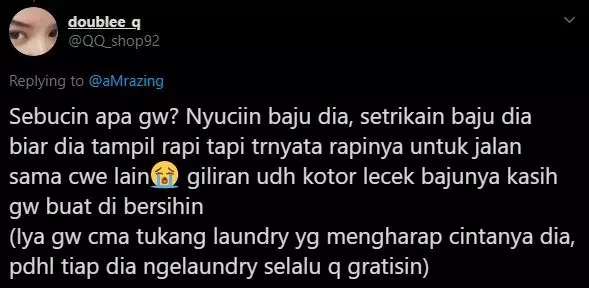 Pengalaman cinta terbucin warganet twitter Pengalaman cinta terbucin warganet twitter