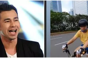 Momen Raffi Ahmad naik sepeda Brompton Explorer, harganya fantastis