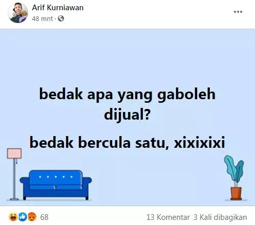 status FB merasa bingung © 2020 facebook.com