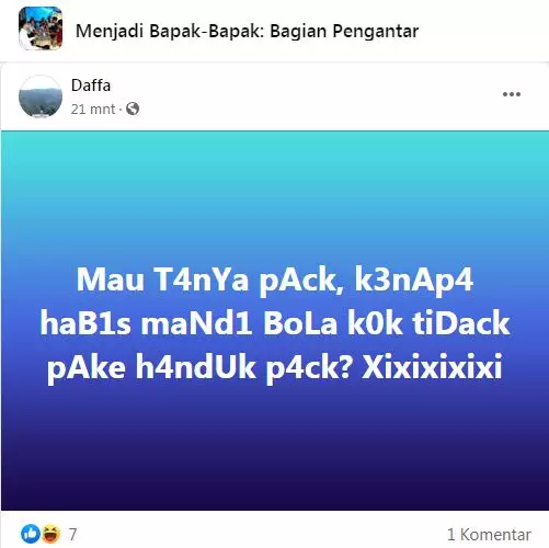 status FB merasa bingung © 2020 facebook.com