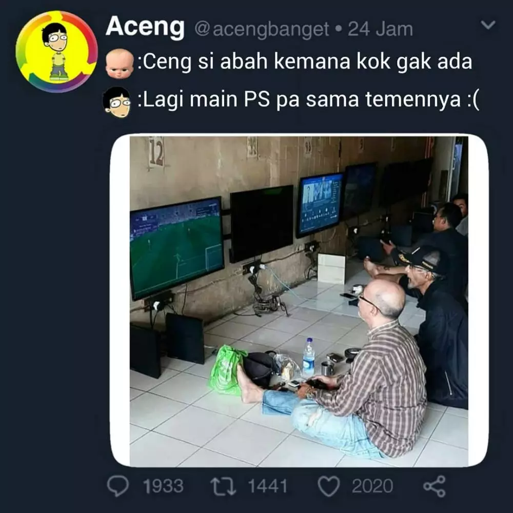 meme lucu orang terlalu santai © 2020 instagram.com