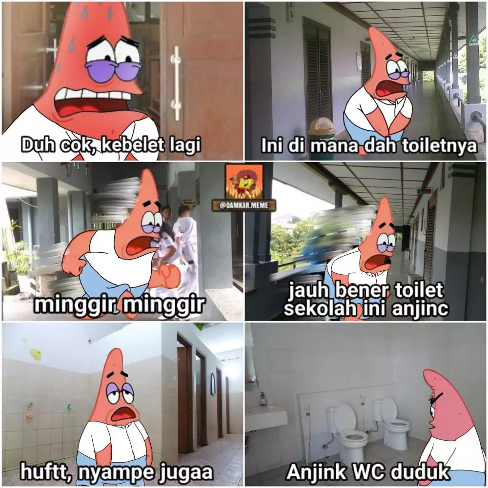 Meme toilet sekolah Berbagai sumber