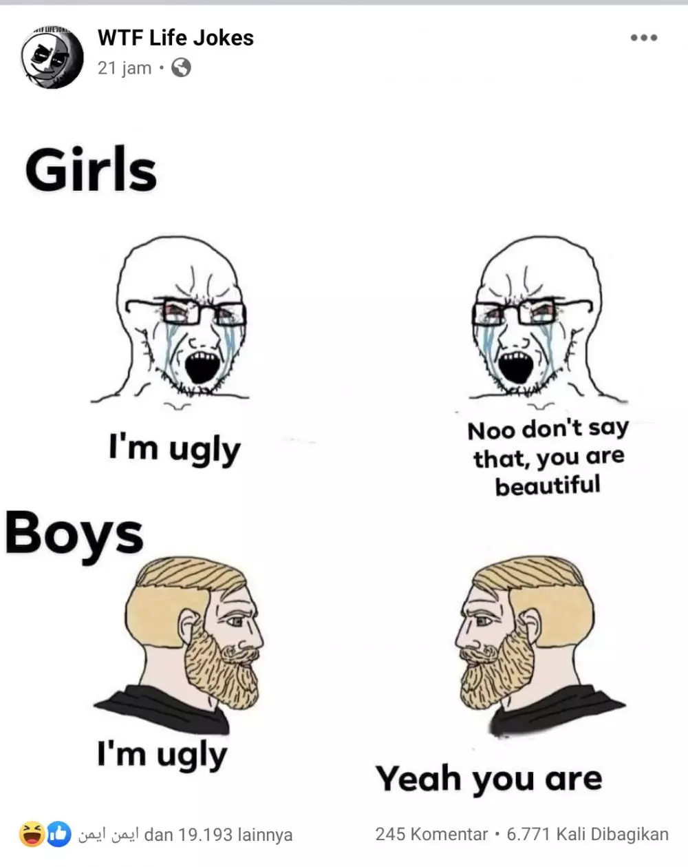 beda cewek & cowok ketika memuji twitter beda cewek & cowok ketika memuji twitter