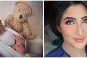 9 Potret gemas bayi Tania Nadira & Abdulla Alwi, parasnya Arab banget
