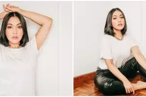 7 Potret kamar apartemen Denada di Singapura, serba putih