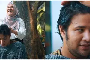 7 Momen Irish Bella ngidam potong rambut Ammar Zoni, hasilnya keren