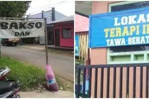 10 Spanduk jualan bikin penasaran ini endingnya kocak