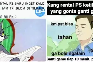 10 Meme lucu pengalaman operator rental PS, ekspresinya kocak