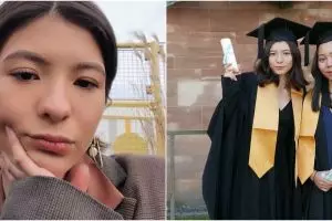 6 Momen Shalom Razade anak Wulan Guritno wisuda di luar negeri