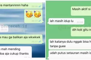 10 Chat lucu gangguin mantan ini bikin senyum getir
