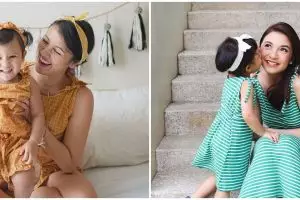 Potret 7 seleb cantik dan putri kecilnya kompak pakai baju kembaran