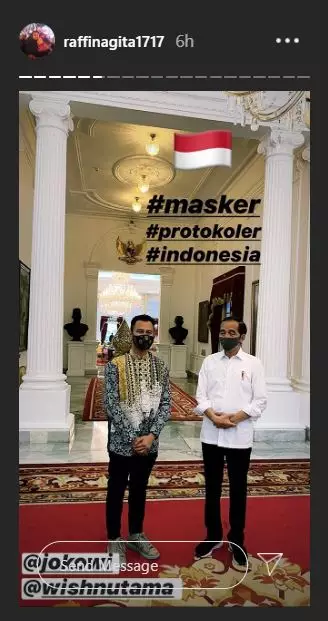 Raffi Ahmad ketemu Presiden Jokowi di Istana Instagram Raffi Ahmad ketemu Presiden Jokowi di Istana Instagram
