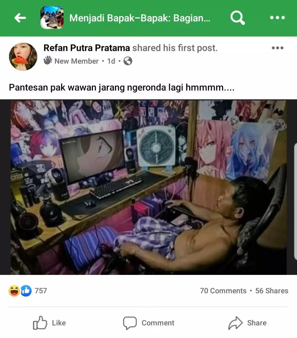 Postingan foto bapak-bapak di FB Facebook Postingan foto bapak-bapak di FB Facebook