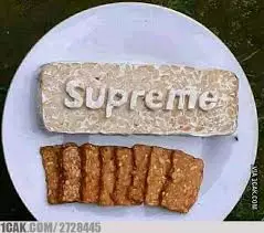 Potret makanan huruf Berbagai sumber