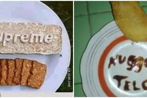 9 Potret kreasi makanan berbentuk pola huruf, kocak