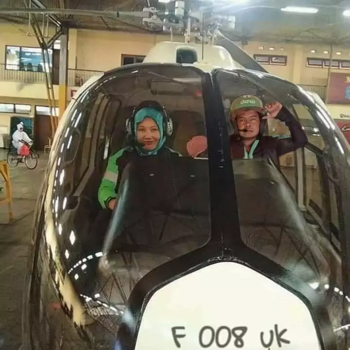 kendaraan unik ojek online Berbagai Sumber