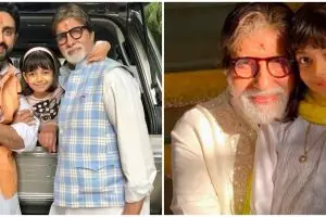 9 Potret Amitabh Bachchan momong cucu, jadi kakek idaman