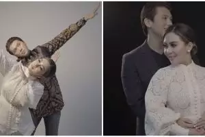 9 Gaya pemotretan Syahrini & Reino Barack, posenya antijaim