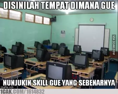 Meme pelajaran komputer 1cak.com