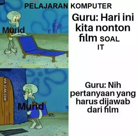 Meme pelajaran komputer 1cak.com