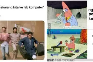 10 Meme pelajaran komputer di SMA, lucunya bikin senyum nostalgia