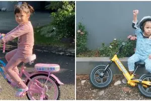 Hobi gowes sejak dini, harga sepeda 6 anak seleb ini fantastis