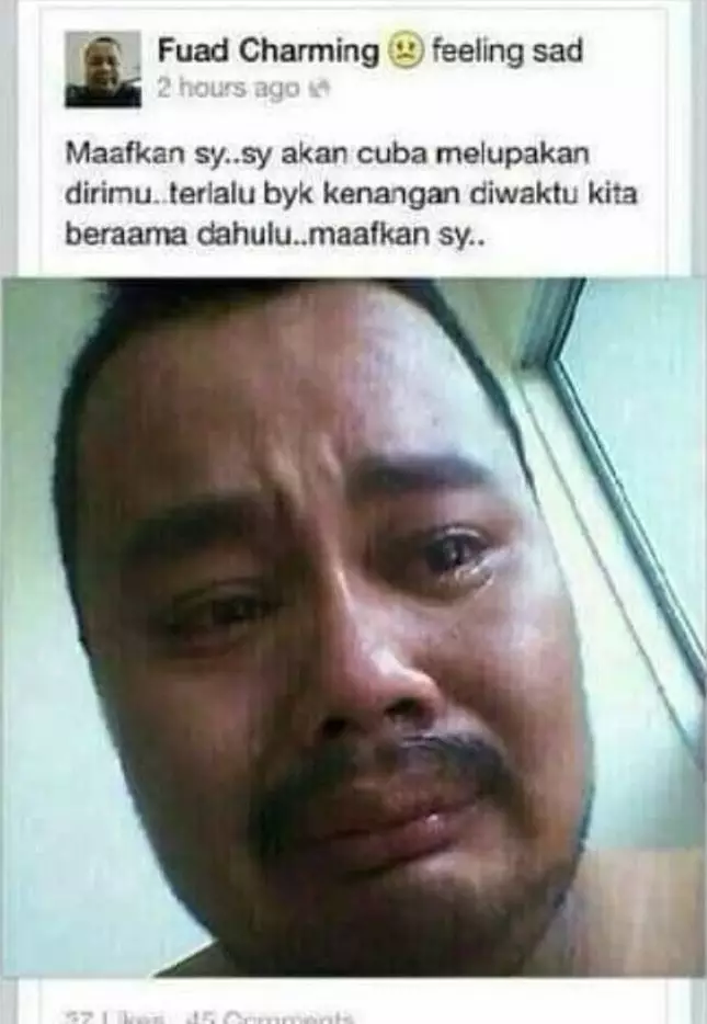 Status FB bapak-bapak galau Facebook