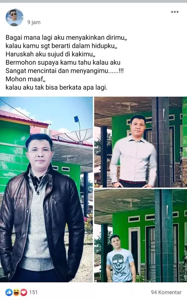 Status FB bapak-bapak galau Facebook