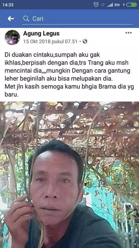 Status FB bapak-bapak galau Facebook