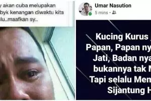 10 Status FB bapak-bapak galau soal cinta, bikin senyum ngenes