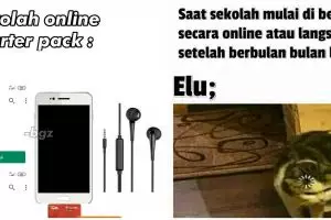 8 Meme lucu sekolah online ini bikin pelajar senyum kecut