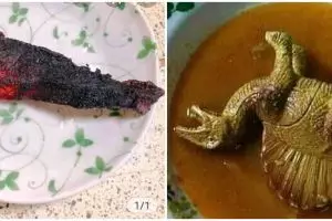 10 Potret lucu isi piring makan ini bikin tepuk jidat