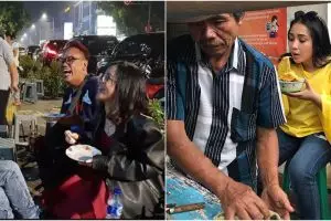 18 Seleb ini nggak gengsi jajan di warung kaki lima, sederhana