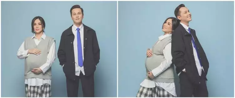 6 Potret maternity Ussy Sulistiawaty hamil anak ke-5, bergaya Korea